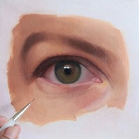 Eye painting on Canvas