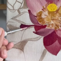 Lotus Flower Painting