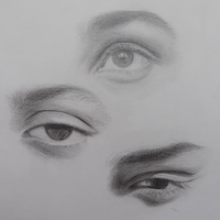 Pencil Sketch of Eyes