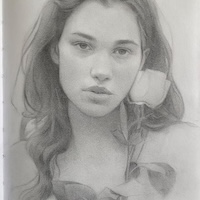 Pencil Sketch of Girl