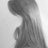 Pencil Sketch of Hair